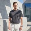 Men Crew Neck T-shirt Simple Solid Color Summer Tee Breathable Loose Fit Stylish T-shirt for Office Dating Party Street Fashion