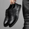 Übergröße Herren Formelle Echtleder Kleiderschuhe Britisch Stilvoll Businesskleid Herren Slipper Hohe Qualität Brogues Oxford Schuhe Herren