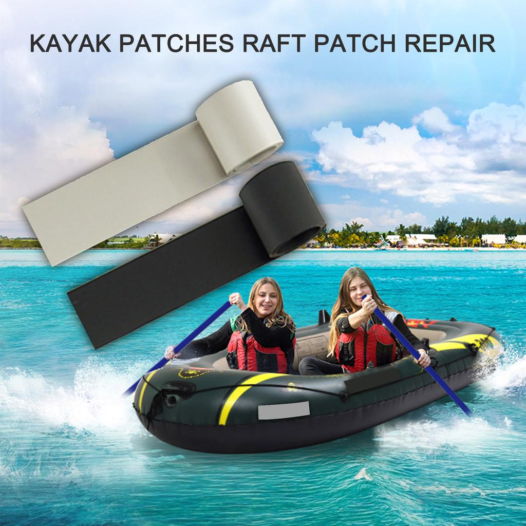 50*1000mm Aufblasbares Boot Kajak Spezial PVC Grau Reparaturflicken-Set Wasserdichter Flicken Rippe Kanu Beiboot Schwimmer