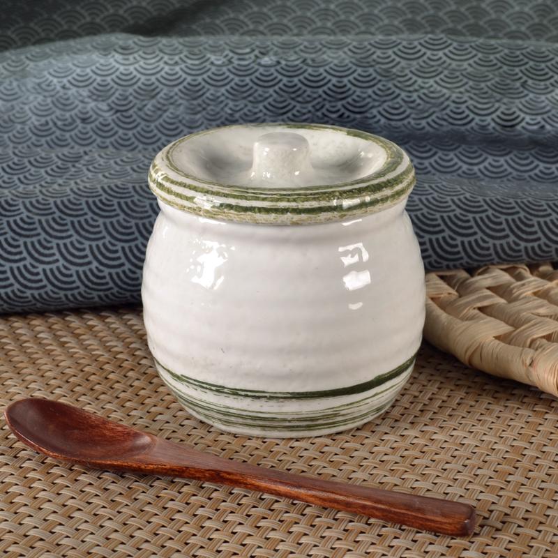 Japanese Style Ceramic Seasoning Jar Creative Seasoning Bottle Salt Jar Pepper Spice Jar Sugar Jars Household Kitchen Tools