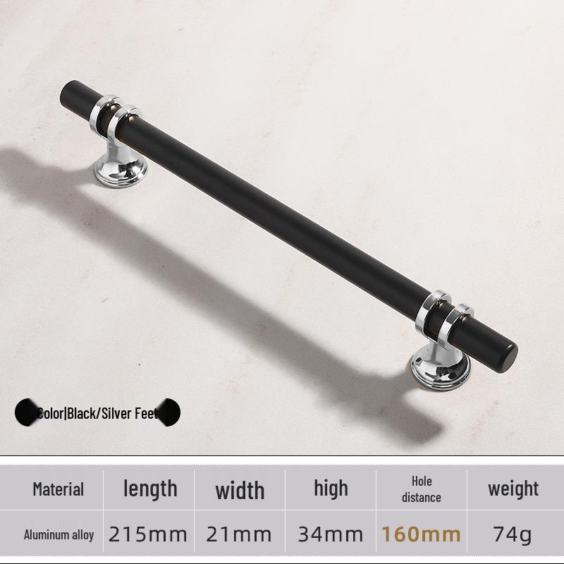 Modern Minimalist European Two-Tone Wardrobe & Drawer Handle