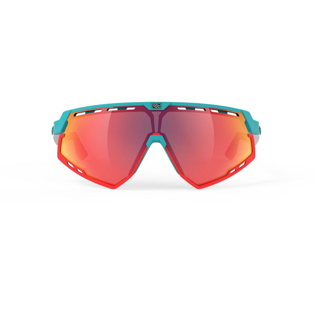 Rudy Project DEFENDER Sports Sunglasses in Emerald White Red - Matte/Multi-Laser (SP523823-0000)
