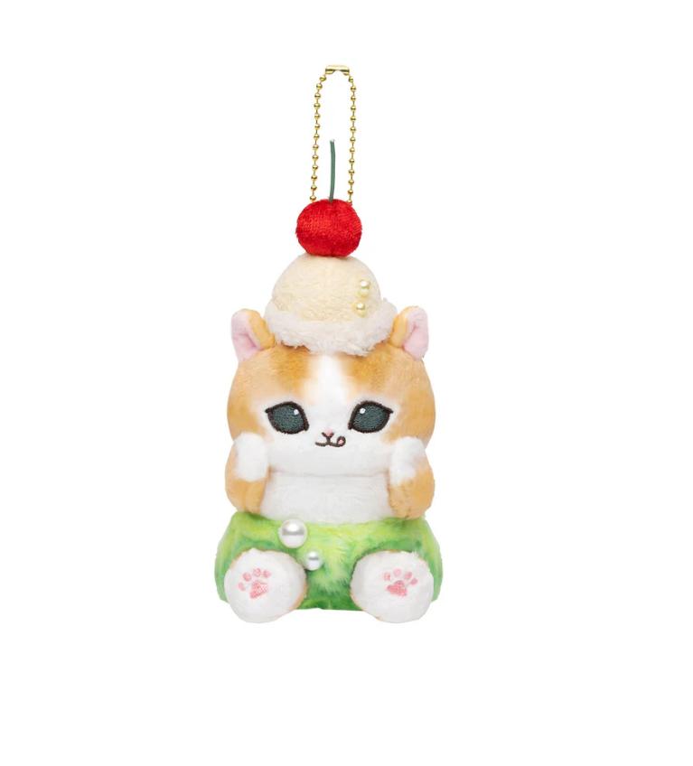 Mofusand Plush Doll Keychain Diner Cream Soda Nyan Japan NEW