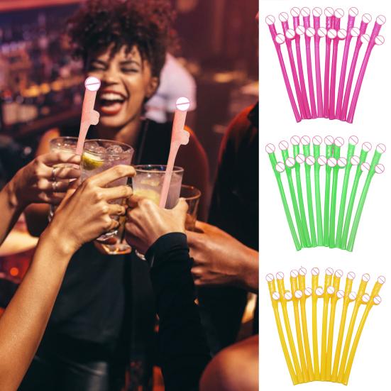 Bar Drink Straws Disposable Night Decor Durable Great Bachelorette Wedding Hen Supplies Straw for Festival