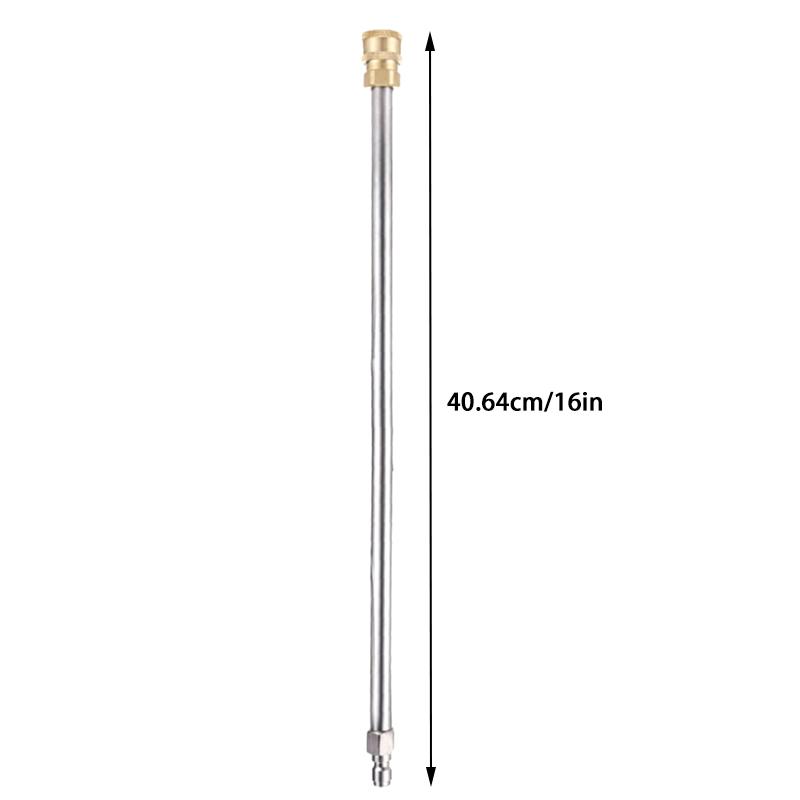 Pressure Washer Extension Wand Lance Total 32 Inch With 1/4 Inch Quick Plug Connect Stainless Steel Spray Rod