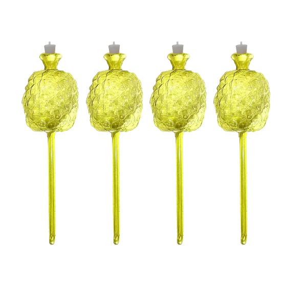 Yousheng Pineapple Shape Self Watering Planter Insert Clear Plant Watering Bulbs Automatic Drip Irrigation Device for Indoor Outdoor Plants