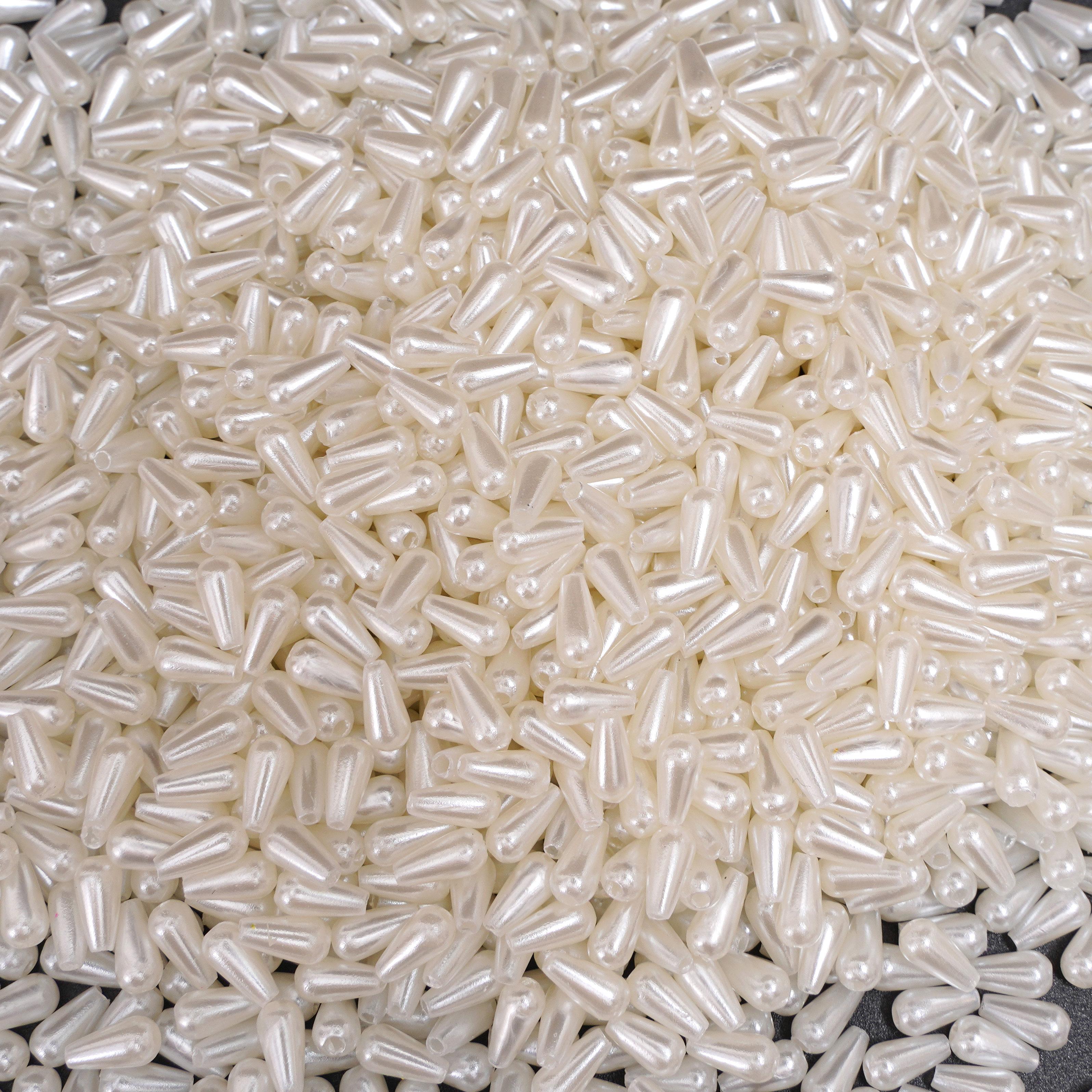 

50-100 шт. ABS Pearl Water Drop Shape Scattered Бусины DIY Браслеты Ожерелья Изготовление ювелирных изделий 4x8mm 100pcs бежевый