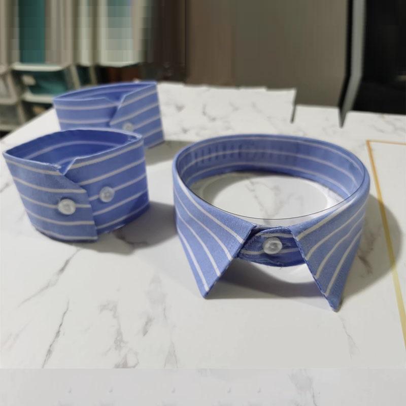 White Fake Collar Shirt Women Men Stripe Lapel False Collars Woman Men Removable Detachable Collar Neckline Faux Col