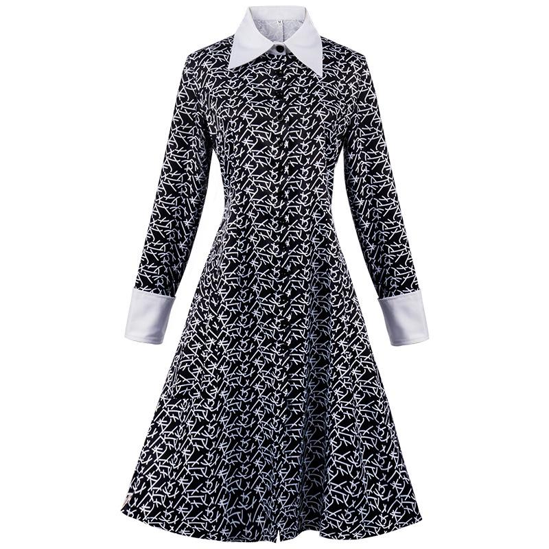 Damen Schwarz Halloween Filmcharakter Cosplay Abschlussballkleid