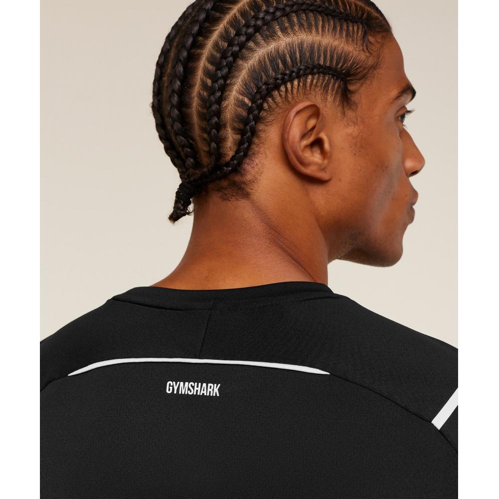 Gymshark Arrival ConTrasT T shirT Black A4c4o Bdkq