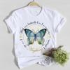 Butterfly Cute Sweet Lovely Casual T Shirt Graphic Print Fashion Crew Neck Short Sleeve Plus Size T Shirt Unisex