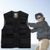 Fishing Vest Detachable Multiple Pockets Multipurpose Soft Comfortable Breathable Air Holes Jacket Multifunctional Outdoor Vest for Travel