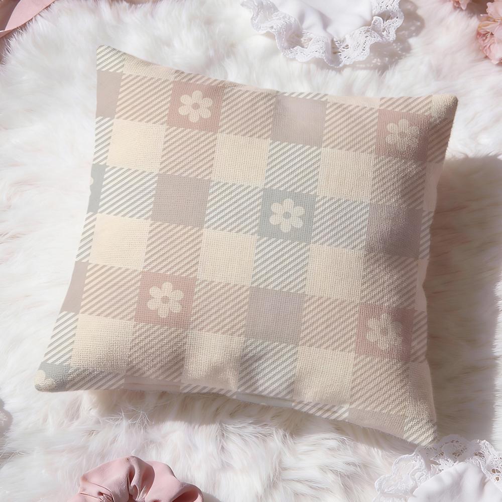 Cute Texture Cushion Cover Premium Comfort Reversible Pillow Cove Two in One Design for Any Room Car Interior
