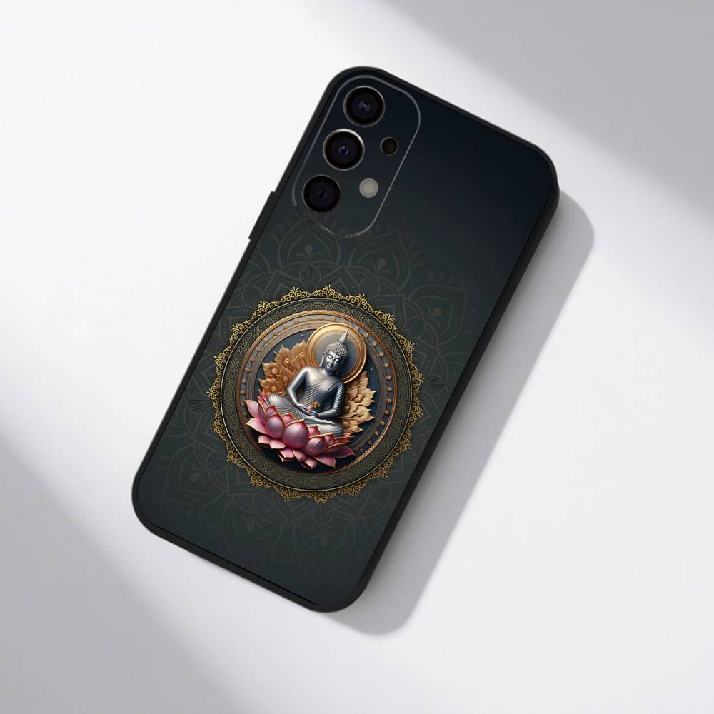 The Buddha Phone Case For Samsung S25,S24,S21,S22,S23,S30,Ultra,S20,Plus,Fe,Lite,5G Black Cover