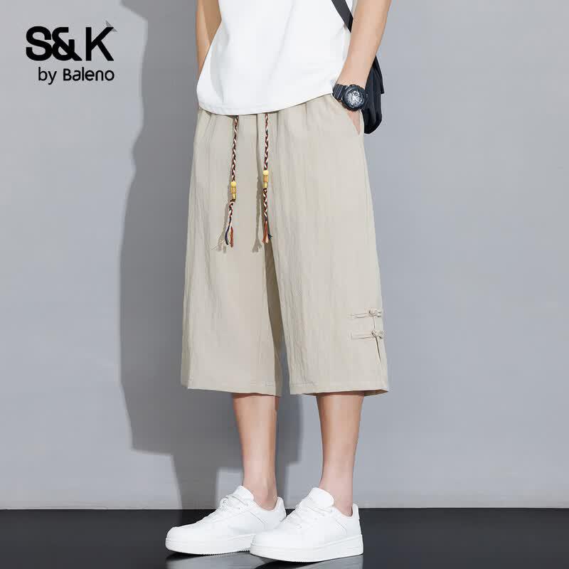 Baleno Men s S&K Summer Loose Fit Capri Pants 5XL