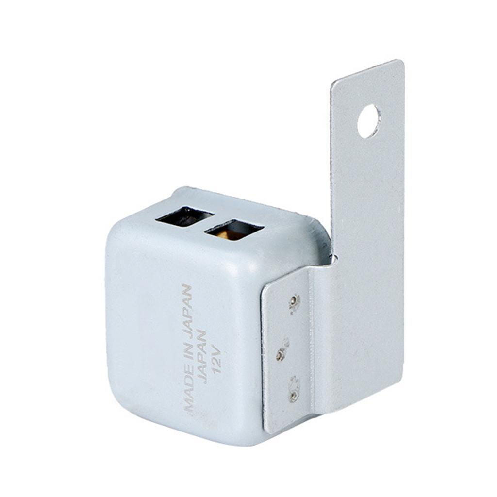 Motorcycle Turn Signal Buzzer Alarm for Cross Cub CC110 12V Electronic Turn Signal Buzzer Beep Relay with Mount Bracket