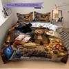 3-teiliges Anime-Teddybär-Bettwäscheset - Enthält einen Bettbezug und zwei Kissenbezüge (Kein Kern) - Perfekt für Schlafzimmer- und Gästezimmerdekoration,