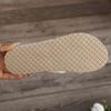 Women's Vintage Style Slide Sandals - Breathable Linen Fabric, Round Toe, Flat Heel with EVA Sole & Insole, Green Bow Detail, Perfect for Summer