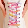 1 Pair of Elastic No-Tie Shoelaces, Lazy Shoelaces, Pearlescent Fashion Shoelaces, Suitable for Skate Shoes and Sneakers