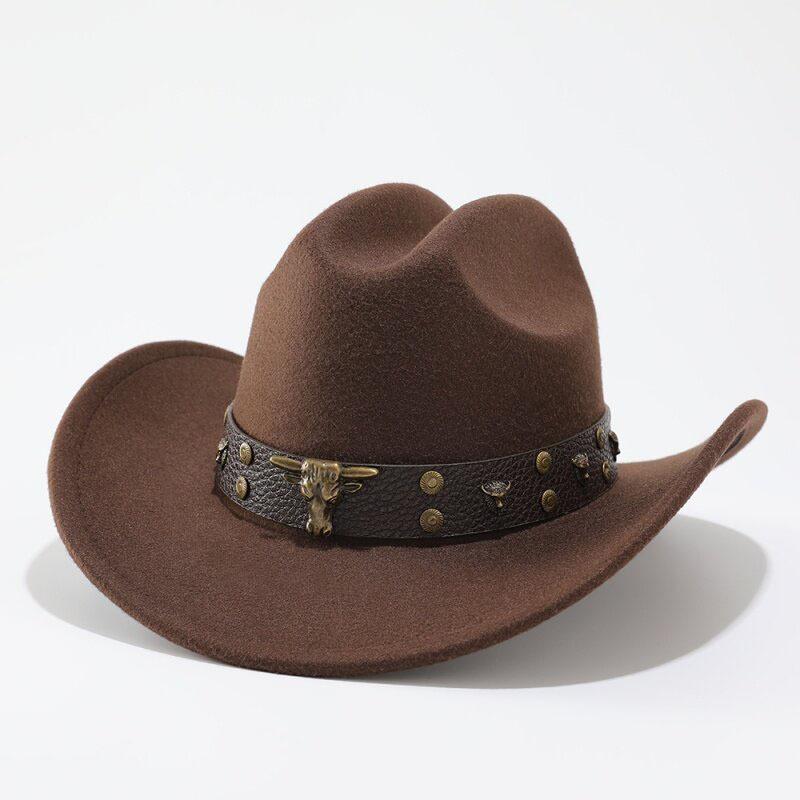 Western Spring and Summer Men and Women Couples Cowboy Hat Big Edge Top Hat Bucket Hat Sun Protection Hat Jazz Hat