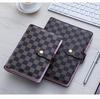 A6/A7 Leather Grid Pattern Binder Notebook with Custom Logo.