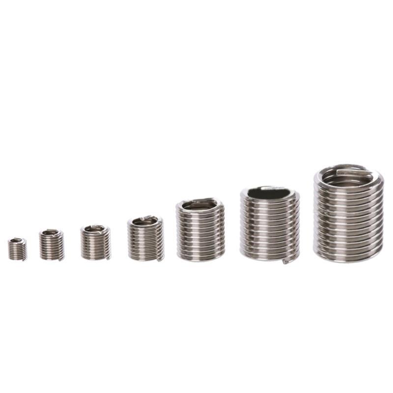 60pcs Steel Wire Thread Inserts Mechanical Engineering Thread Solution for Enhances Thread Strength & Easy Installation