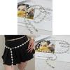 Water Diamond Pearl Waist Chain Jewelry For Women Summer Dress Accessories Gift For Girls