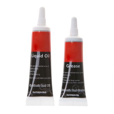 2pcs/set Fishing Reel Special Lubricant Oil Grease Fishing Metal Sprocket Bearing Gear Maintenance Lubricating Oill