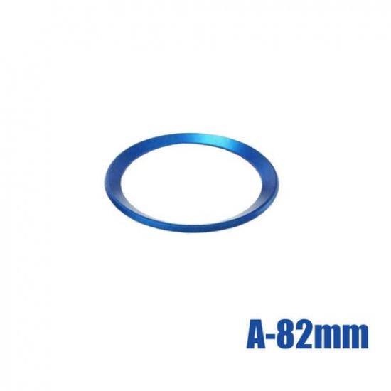 1x Car Front Rear Hood  Surrounding Ring Aluminum For BMW 82mm/74mm Emblem