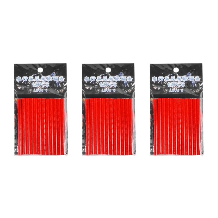 36Pcs Outdoor Cycling Reflectors Tube Bikes Wheel Spoke Reflectors Waterproofs Warning Spoke Cover Easy to Install