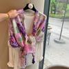Women S Ethnic Style Long Warm Scarf For Autumn Winter Air Condition Room Shawl