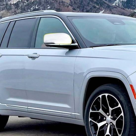 Chrome Exterior Side Door Rearview Mirror Cover Trim for Jeep Grand Cherokee 21+