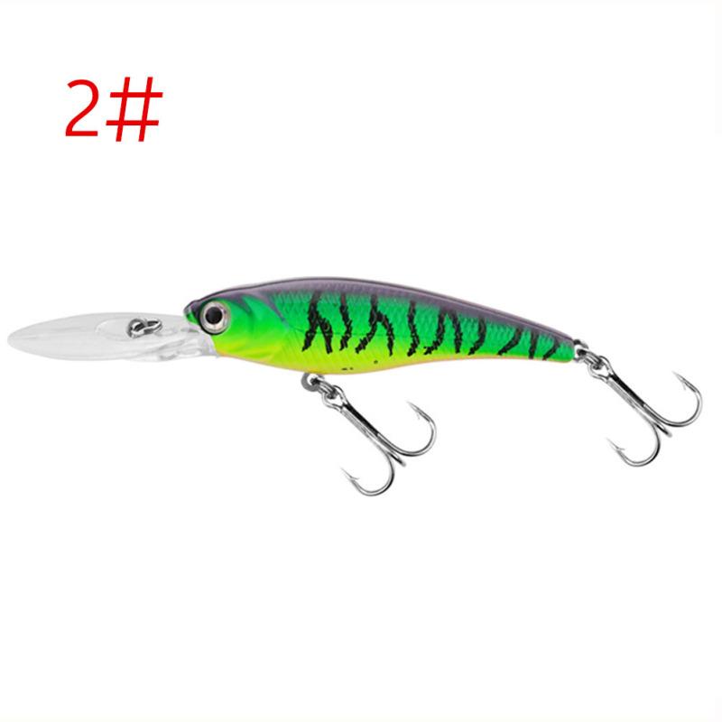 Angelköder Lange Zunge Angelköder 9cm 6.5g Kunstköder Eingebaute Ringperlen Simuliert hart