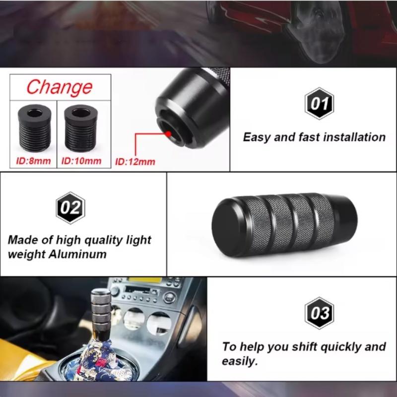 1Pcs Car Gear Shift Knob Modification Car Modification Gear Head Manual Automatic Transmission Anti-skid Frosted Gear Lever