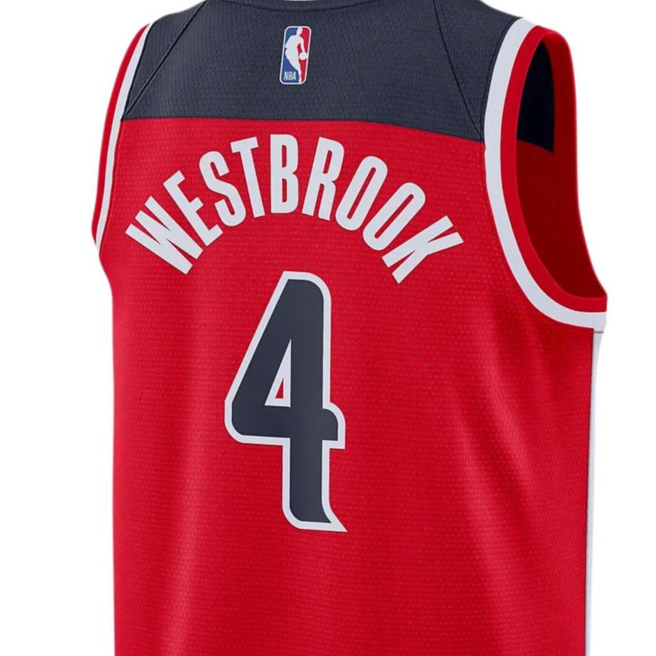 Nike Tank Top Fan Edition 2021 Season, Washington Wizards, Russell Westbrook Size 4 Men's Red CW3684-659
