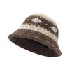 Warm Jacquard Knitted Hat Wool Jacquard Pattern Beanies Cute Knitted Fisherman Hat  Winter