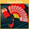 Unique And Practical Red Packet Fan With 8 Card Slots Comes With Tassel And Red Packet Envelope