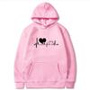 Spring Autumn Men Women Classic Simple Heart Print Hoodie Sweatshirt Casual Long Sleeve Hip Hop Y2K Fleece Pullover Top