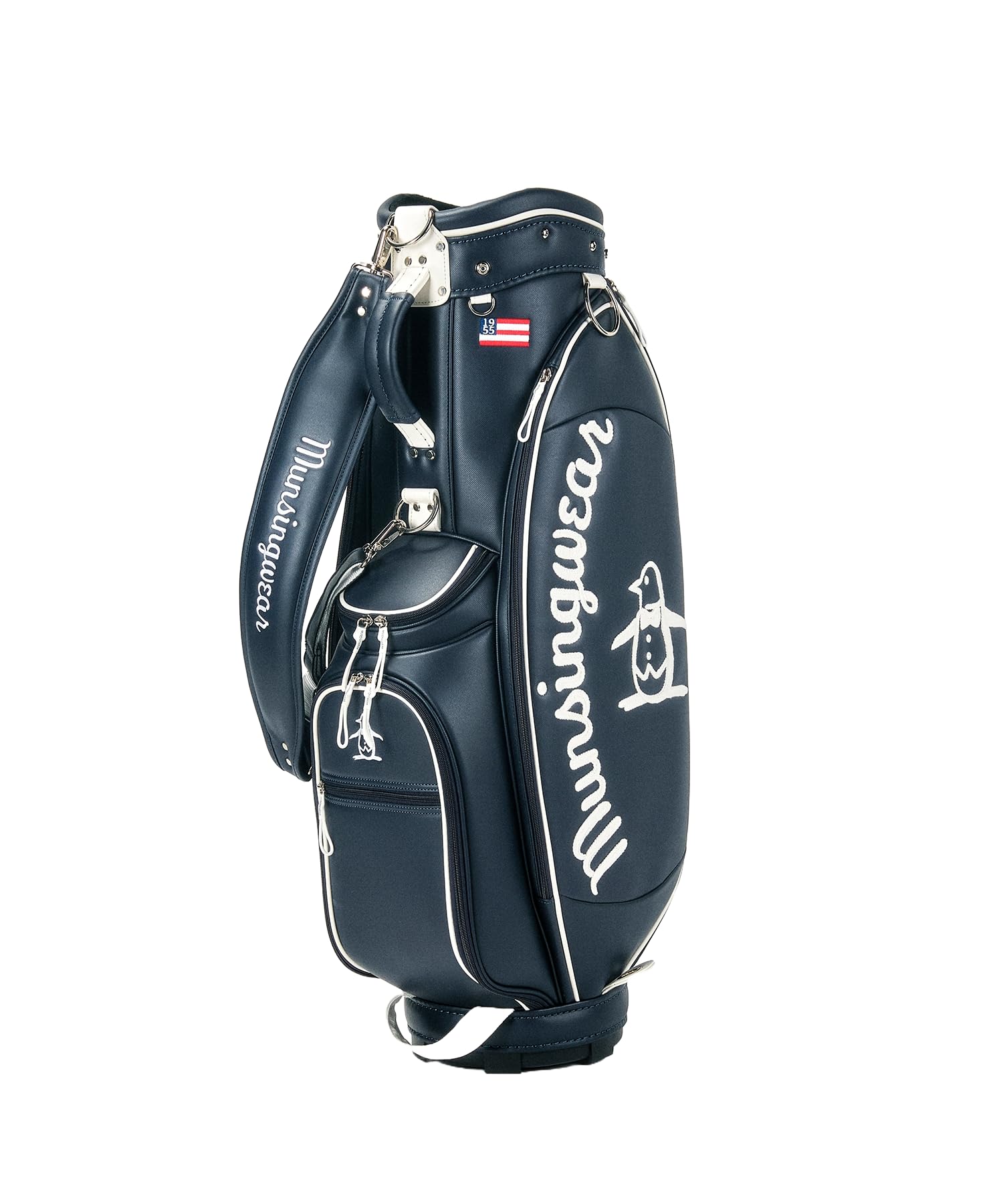 

MUNSINGWEAR Caddy Bag 8.5 Type Cart Type Embroidery Penguin Golf MG4FCB01L