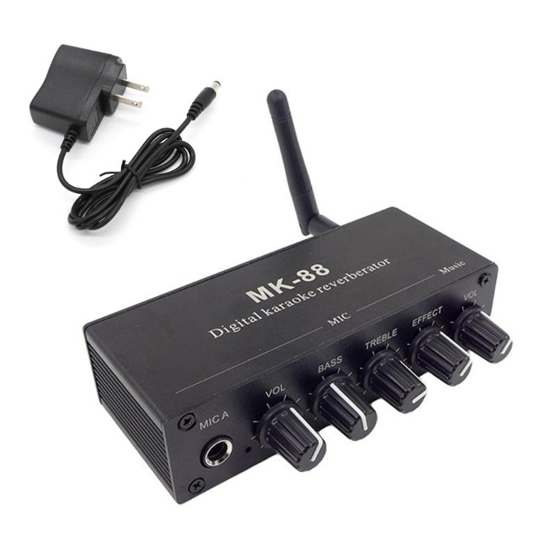 

MK88 Sound Preamp Reverberator Decoding Support Double Microphones Input, High And Low Bass For Computer Home Theater