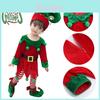 Atemberaubendes Weihnachtselfen-Kleinkind-Cosplay-Kostüm Mit Schuhen Strümpfen