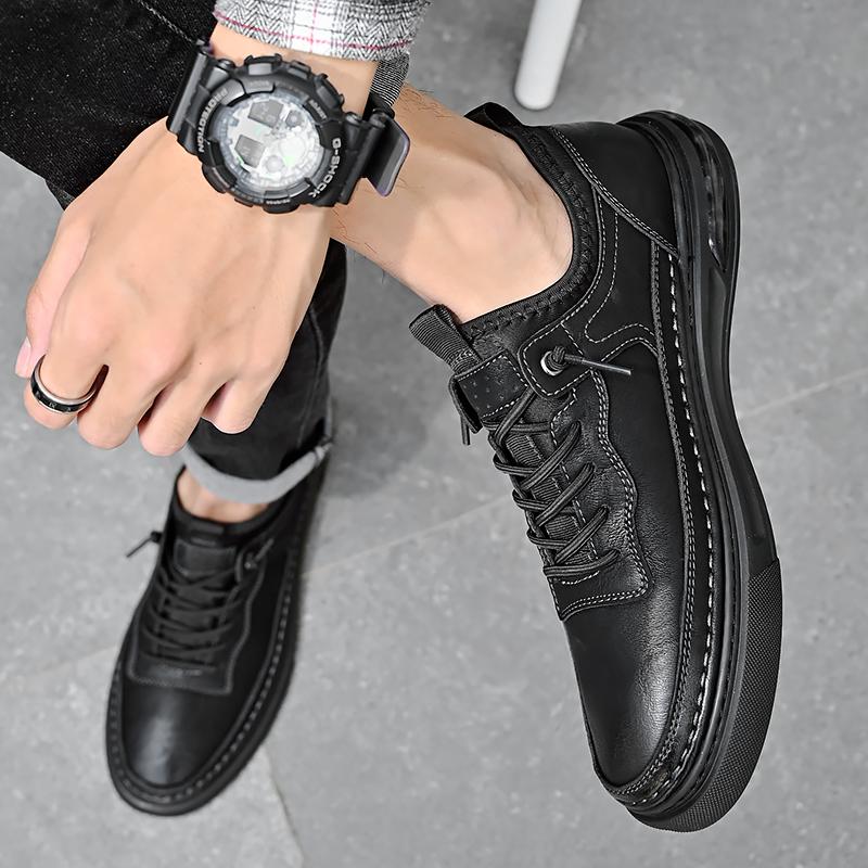 Fashion High Quality Wide Version Men Casual Leather Business Office Shoes Outdoor Antiskid Walking Oxford Shoes New Comfy All Day Wear