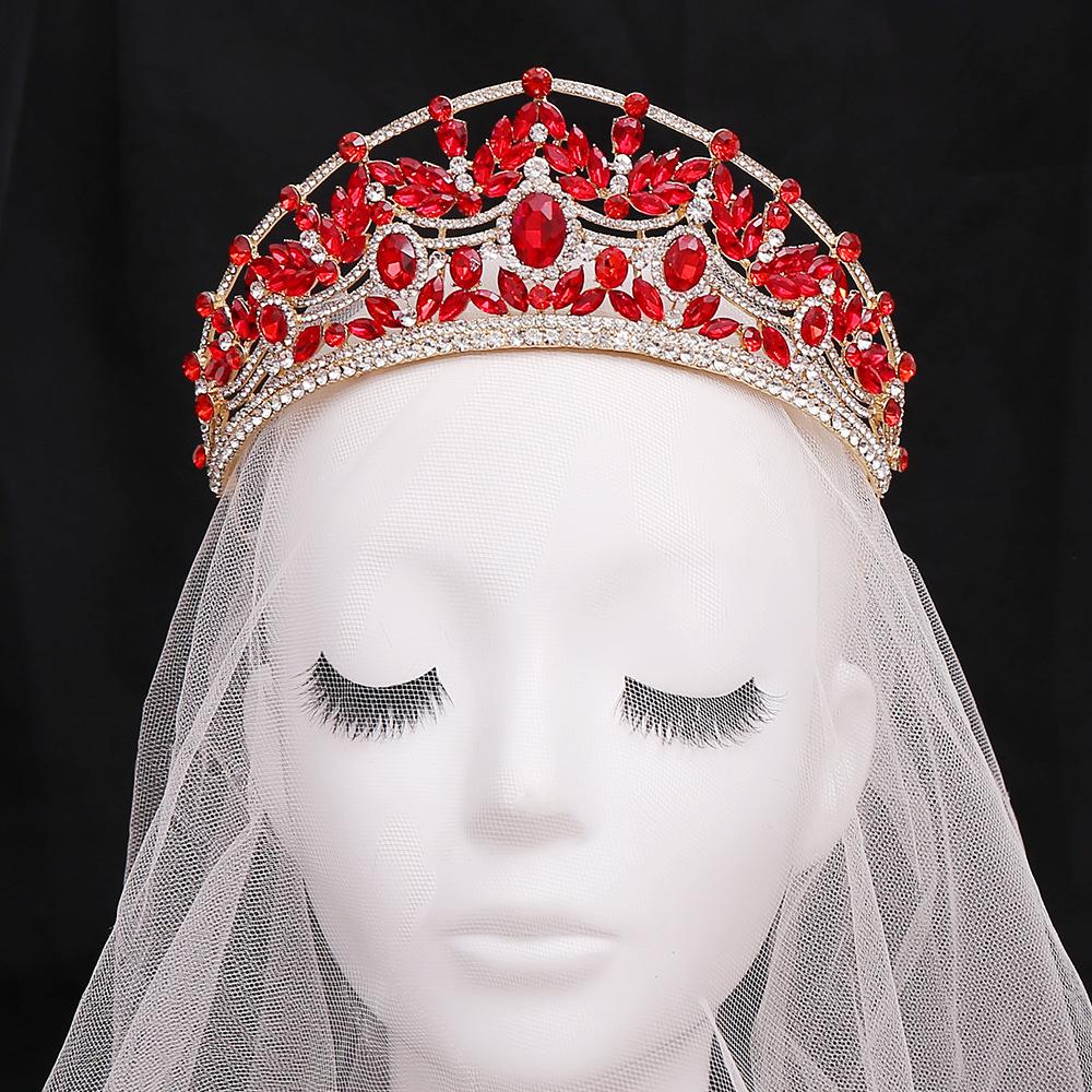 New Luxury Bridal Crown Royal Rhinestone Wedding Hair Accessories Wedding Headwear Direct Supply