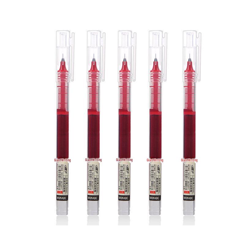 Schnelltrocknender schwarzer Gel-Tintenroller, große Kapazität 0,5 mm - Ideal für Schüler und zum Üben