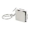 Tape Measure Keychain Stainless Steel Key Ring Measuring Tools Retractable Ruler Pull Ruler