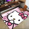 1pc Sanrio Hello Kitty Mermaid Printed Office Carpet Rectangle Rug Under The Table,Perfect Room Decor for Living Room, Bedroom, Kitchen, Non-slip Floo