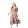 Summer Women's Dress Plus Size Bohemian Printed Loose Dresses