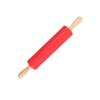 New Non-Stick Silicone Rolling Pin Wooden Handle Round Pastry Dough Roller Multicolor Flour Roller