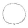 Fashion Hip Hop Double Layer Chain Stainless Steel Male Necklace Zircon Lightning Pendant Necklace Mans Party Jewelry Gift