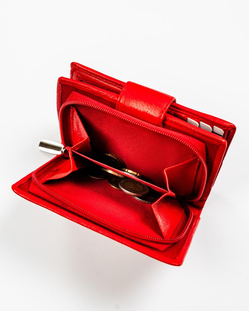 Women's Leather Wallet R-D1503-NCD-BL-2969 Red